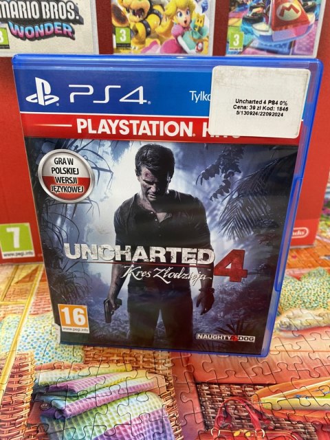 UNCHARTED 4 A THIEF'S END Sony PlayStation 4 (PS4)