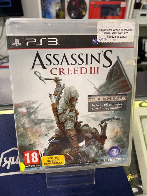 Assassin's Creed III Sony PlayStation 3 (PS3)