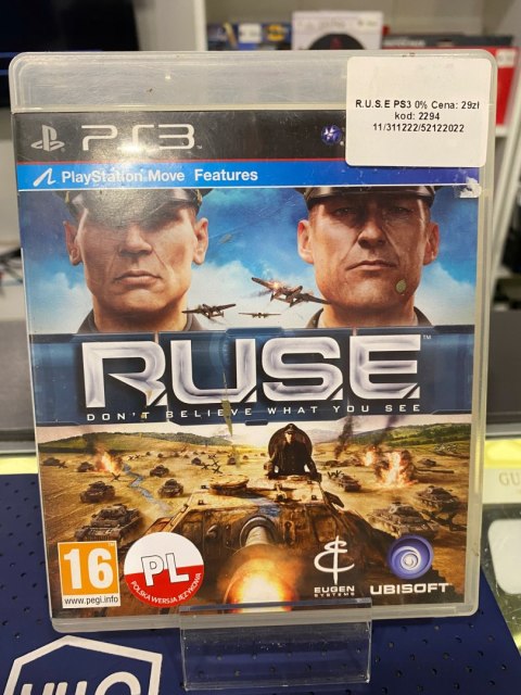 R.U.S.E. PS3 Używana PlayStation 3 (PS3) pudełkowa