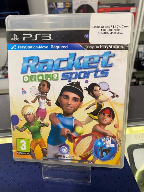 RACKET SPORTS PS3 PlayStation 3 (PS3) pudełkowa