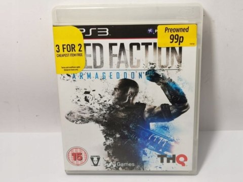 RED FACTION ARMAGEDON PlayStation 3 (PS3) pudełkowa