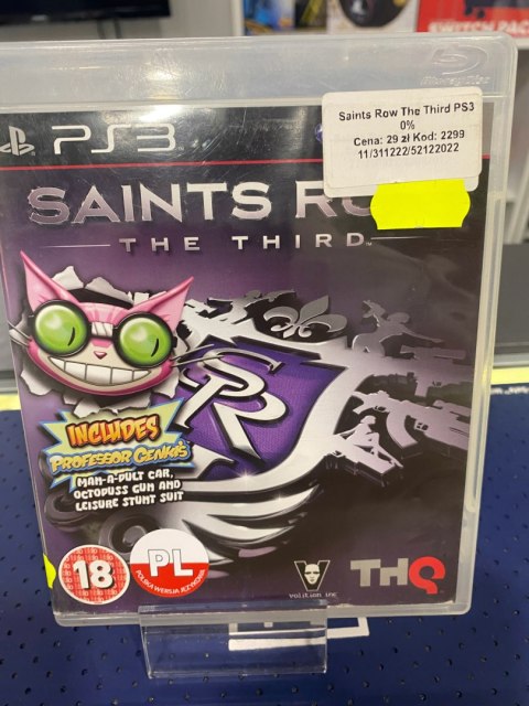 Saints Row: The Third (PS3) PlayStation 3 (PS3) pudełkowa