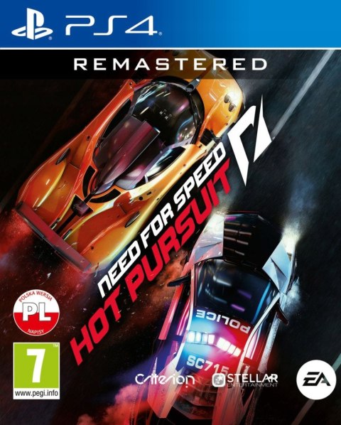 Need for Speed: Hot Pursuit Remastered PlayStation 4 (PS4) pudełkowa