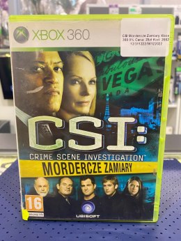 CSI: Crime Scene Investigation - Mordercze Zamiary Xbox 360 Polskie Wydanie