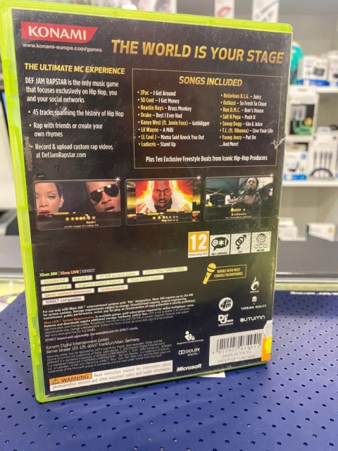 Def jam Rapstar Xbox 360 pudełkowa