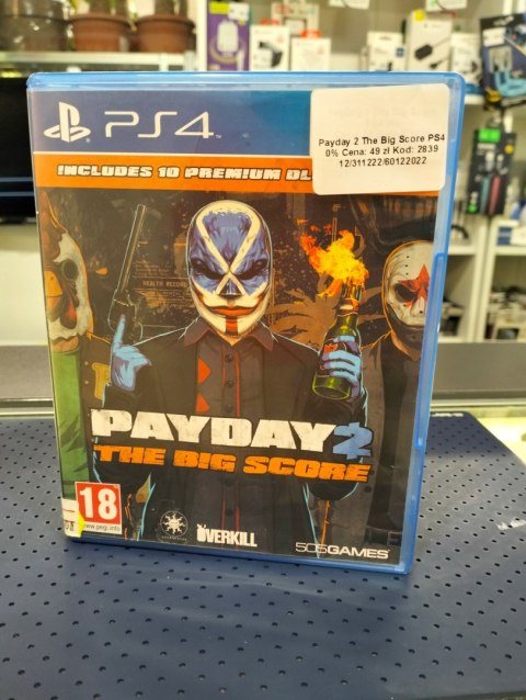 Payday 2: The Big Score PlayStation 4 (PS4)