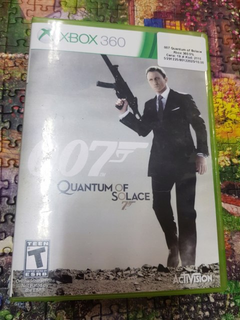 Quantum of Solace 007 Xbox 360 pudełkowa