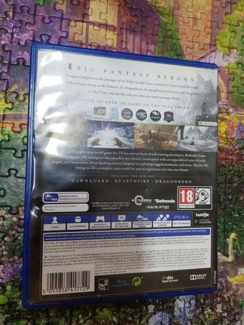 The Elder Scrolls V Skyrim VR PlayStation 4 (PS4) pudełkowa