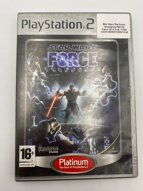 Star Wars the Force Unleashed PlayStation 2 (PS2)