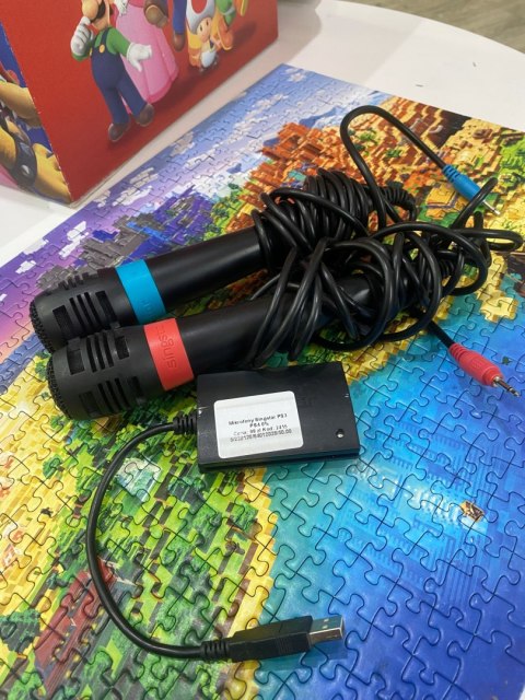 ZESTAW MIKROFONY SINGSTAR PRZEWODOWE PS4 PS3 PS2