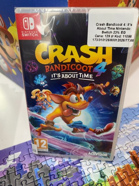 CRASH BANDICOOT 4 Najwyższy Czas Nintendo Switch pudełkowa