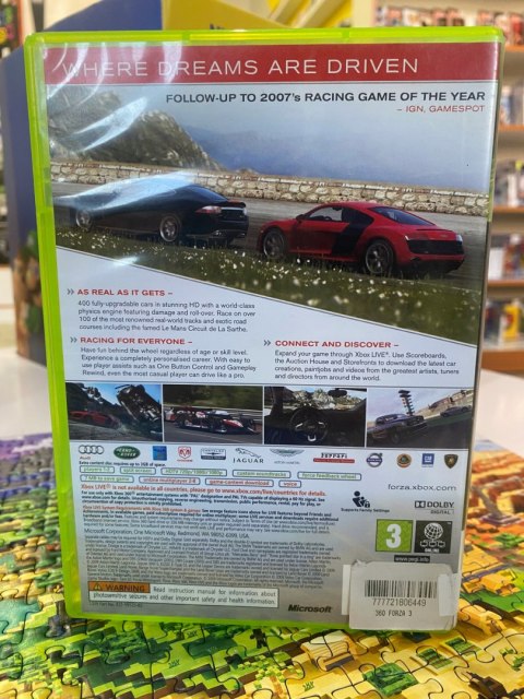 Forza Motorsport 3 Xbox 360 pudełkowa