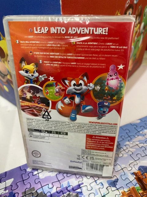 New Super Luckys Tale Nintendo Switch pudełkowa kartridge