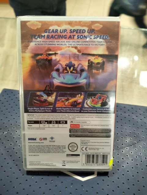 Team Sonic Racing Nintendo Switch pudełkowa