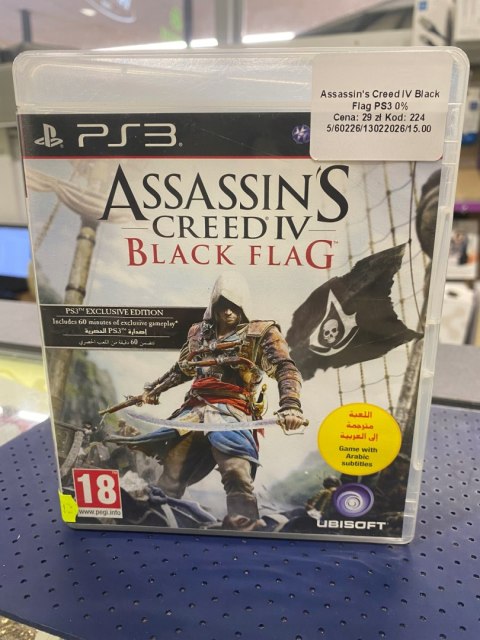 Assassin's Creed IV Black Flag PlayStation 3 (PS3) pudełkowa