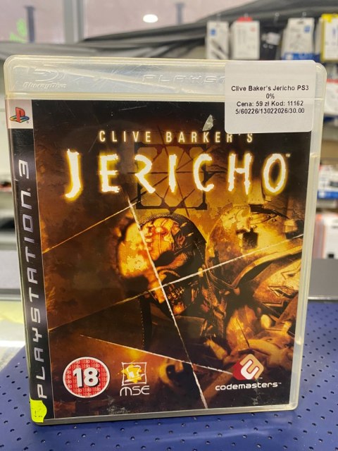 Clive Barker's Jericho PlayStation 3 (PS3) pudełkowa
