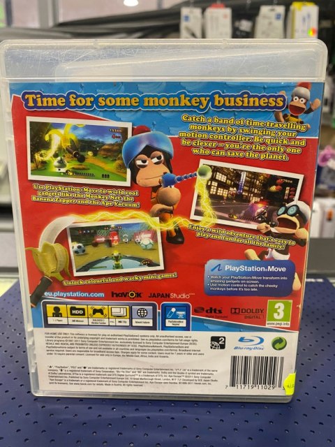 ŁAP MAŁPY Ape Escape PlayStation 3 (PS3) pudełkowa
