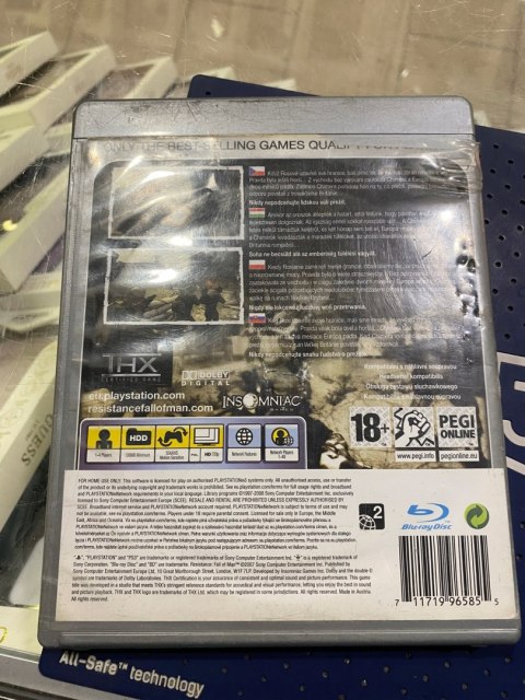 RESISTANCE FALL OF MAN PS3 PlayStation 3 (PS3) pudełkowa