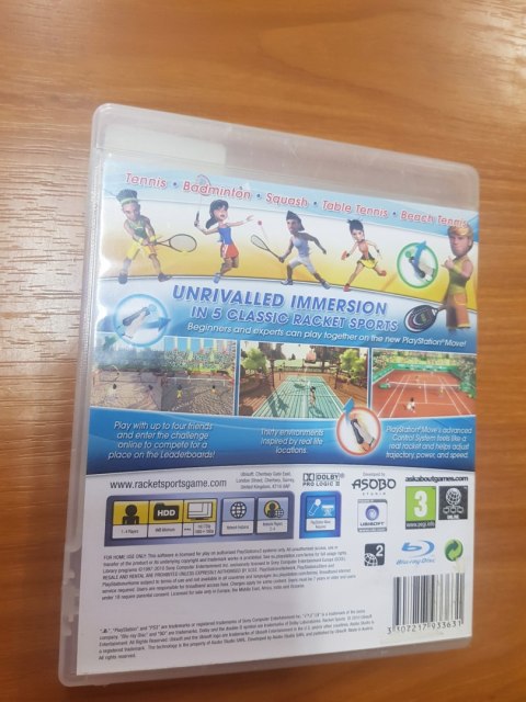 Racket Sports Move PlayStation 3 (PS3) pudełkowa