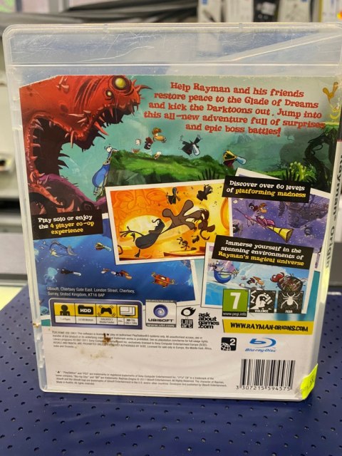Rayman Origins PlayStation 3 (PS3) pudełkowa