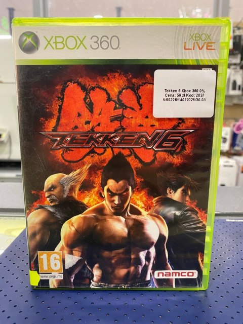 Tekken 6 Xbox 360 pudełkowa