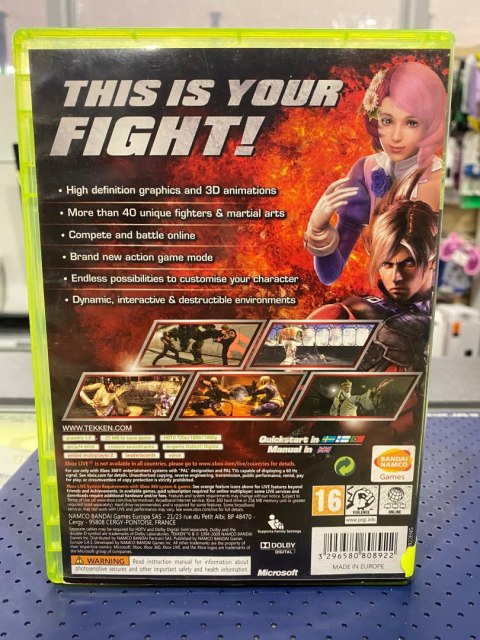Tekken 6 Xbox 360 pudełkowa