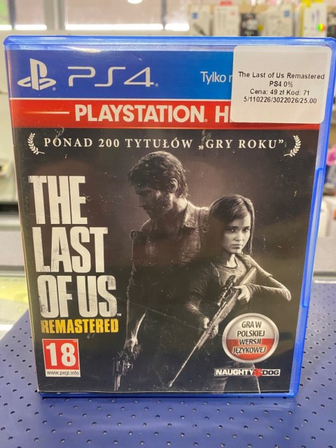 The Last of Us: Remastered PlayStation 4 (PS4) pudełkowa