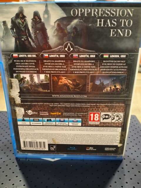 Assassin's Creed: Syndicate PL/EU (PS4) PlayStation 4 (PS4) pudełkowa