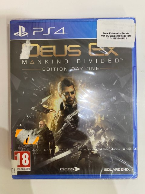 Deus Ex: Mankind Divided - Day One Edition PlayStation 4 (PS4) pudełkowa