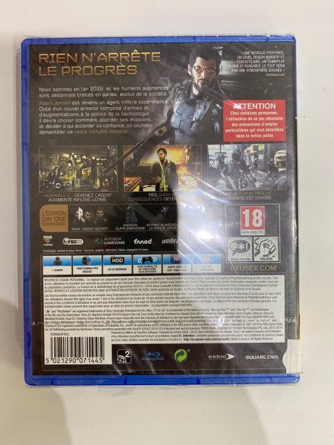 Deus Ex: Mankind Divided - Day One Edition PlayStation 4 (PS4) pudełkowa