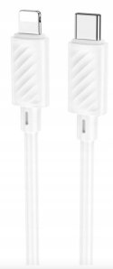 Kabel Hoco USB typ C - Apple Lightning 1 m biały