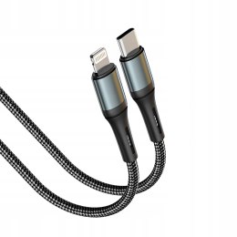 Kabel Prestico USB typ C - Apple Lightning 1 m czarny