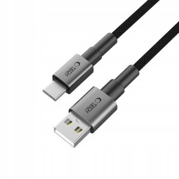 Kabel Tech-protect USB - USB typ C 0,25 m szary