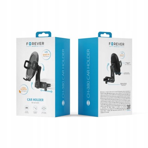 Uchwyt na kratkę nawiewu Forever czarny