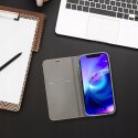 Etui z klapką Alecase do Samsung Galaxy A36 srebrny