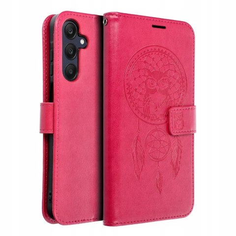 Etui z klapką do Samsung A25 5G Łapacz Snów Magenta czerwony rośliny drzewa