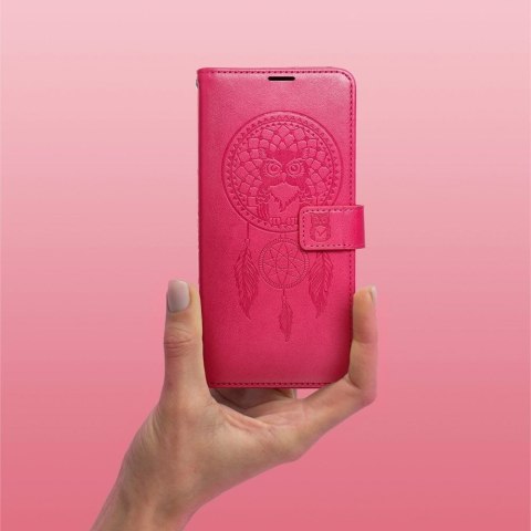Etui z klapką do Samsung A25 5G Łapacz Snów Magenta czerwony rośliny drzewa