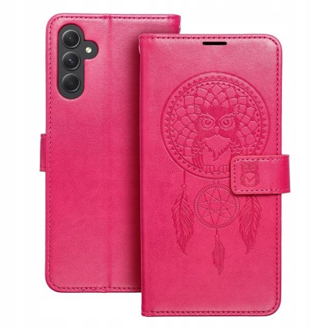 Etui z klapką do Samsung A25 5G Łapacz Snów Magenta czerwony rośliny drzewa