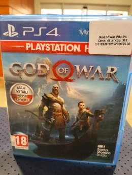 GRA PS4 GOD OF WAR PlayStation 4 (PS4) pudełkowa