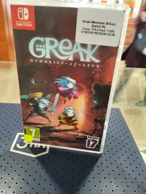 Greak: Memories of Azur Nintendo Switch pudełkowa