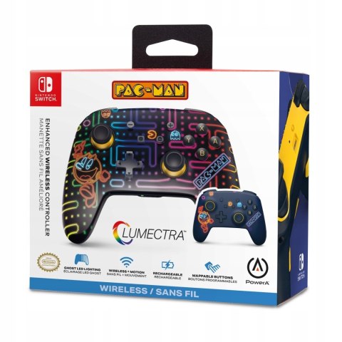 Pad bezprzewodowy do konsoli Nintendo Switch wielokolorowy PowerA Pac-man
