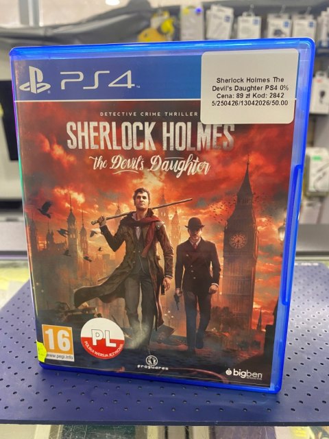 Sherlock Holmes: The Devil's Daughter PlayStation 4 (PS4) pudełkowa