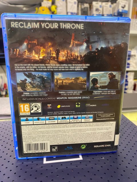 Final Fantasy XV PlayStation 4 (PS4) pudełkowa