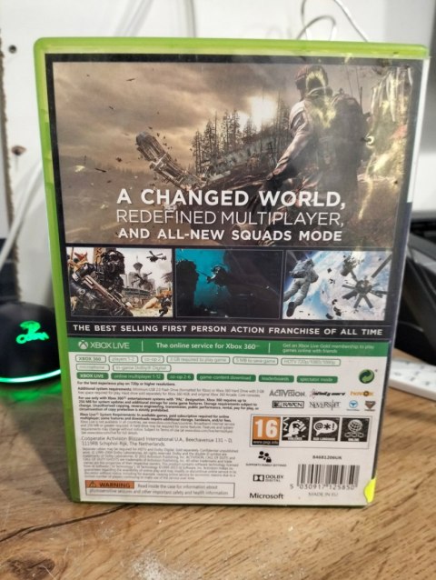 CALL OF DUTY GHOSTS Xbox 360 pudełkowa