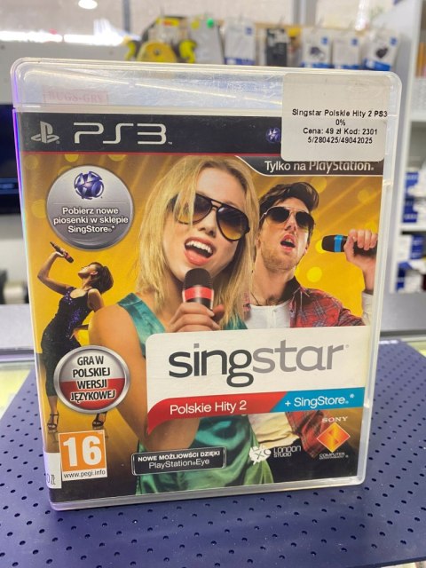 SINGSTAR POLSKIE HITY 2 PL PlayStation 3 (PS3) pudełkowa