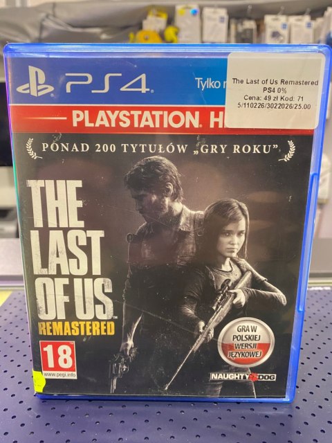 The Last of Us: Remastered PlayStation 4 (PS4) pudełkowa