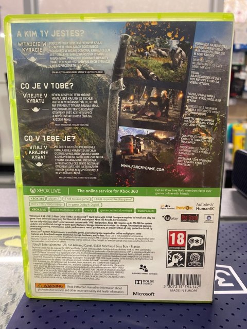 FAR CRY 4 Xbox 360 pudełkowa