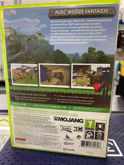 Minecraft Xbox 360 Pudełkowa