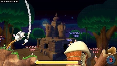 Worms. Open Warfare PlayStation Portable (PSP) pudełkowa