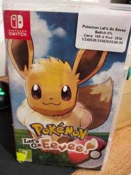 Pokemon Let's Go Eevee Nintendo Switch pudełkowa